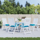 VIDAXL STUHR Kissen 6 Stcs 40x40x7 cm Oxford Stoff hellblau