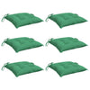 VIDAXL STUHR Kissen 6 Stcs 40x40x7 cm Oxford Fabric Green