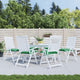 VIDAXL STUHR Kissen 6 Stcs 40x40x7 cm Oxford Fabric Green