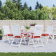 VIDAXL STUHR Kissen 6 Stcs 40x40x7 cm Oxford Stoff rot