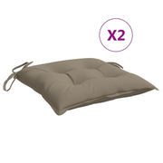 VidaXL Stuhlkissen 2 Stück 40x40x7 cm Oxford-Stoff Taupe - afbeelding 2