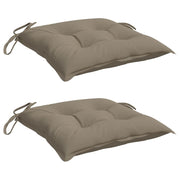 VidaXL Stuhlkissen 2 Stück 40x40x7 cm Oxford-Stoff Taupe - afbeelding 3
