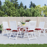 VIDAXL STUHR Kissen 6 Stcs 40x40x7 cm Oxford Stoff Wein rot - afbeelding 1