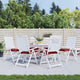 VIDAXL STUHR Kissen 6 Stcs 40x40x7 cm Oxford Stoff Wein rot
