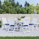 VIDAXL STUHR Kissen 6 Stcs 40x40x7 cm Oxford Stoff Blau