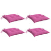Vidaxl Stuhlkissen 4 ST 40x40x7 cm Stoff rosa