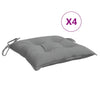 Vidaxl Stuhlkissen 4 ST 50x50x7 cm Oxford Stoff grau