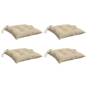 Vidaxl Palettenkissen 4 ST 50x50x7 cm Oxford Stoff Beige - afbeelding 3