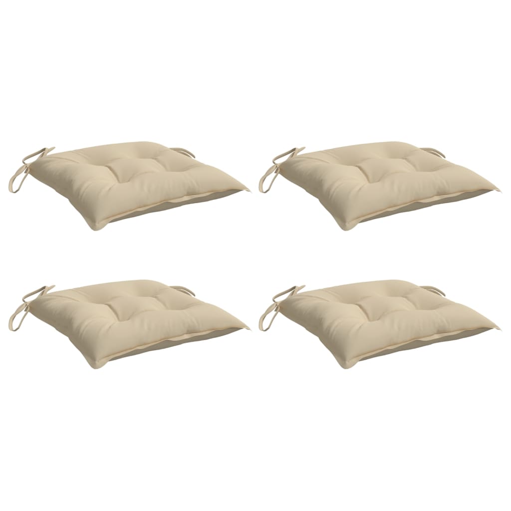 Vidaxl Palettenkissen 4 ST 50x50x7 cm Oxford Stoff Beige