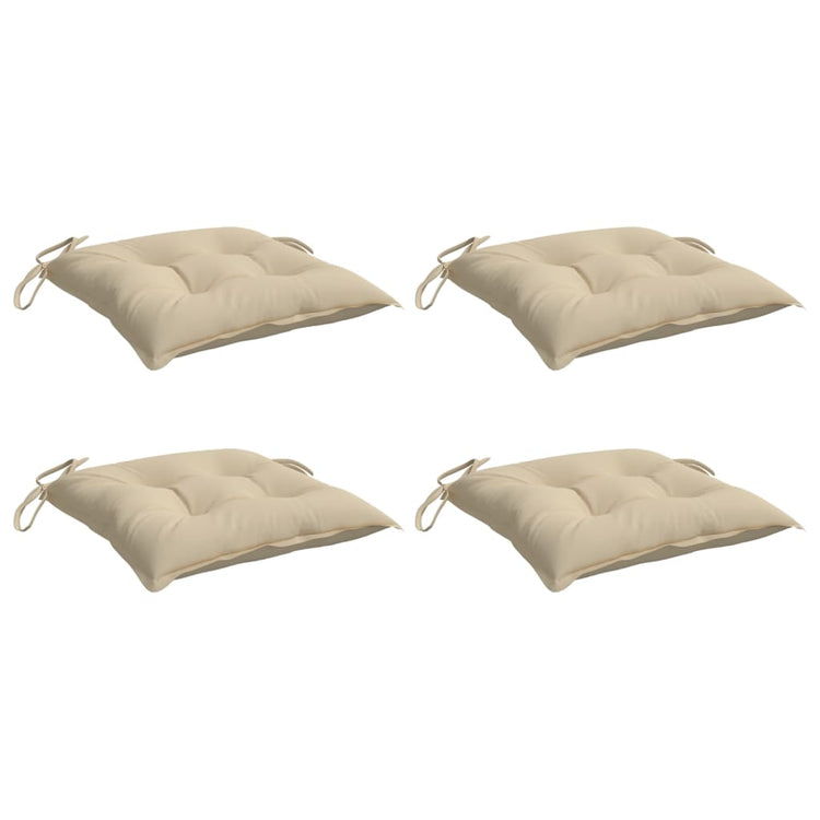 Vidaxl Palettenkissen 4 ST 50x50x7 cm Oxford Stoff Beige