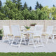 Vidaxl Palettenkissen 6 ST 50x50x7 cm Oxford Stoff Beige
