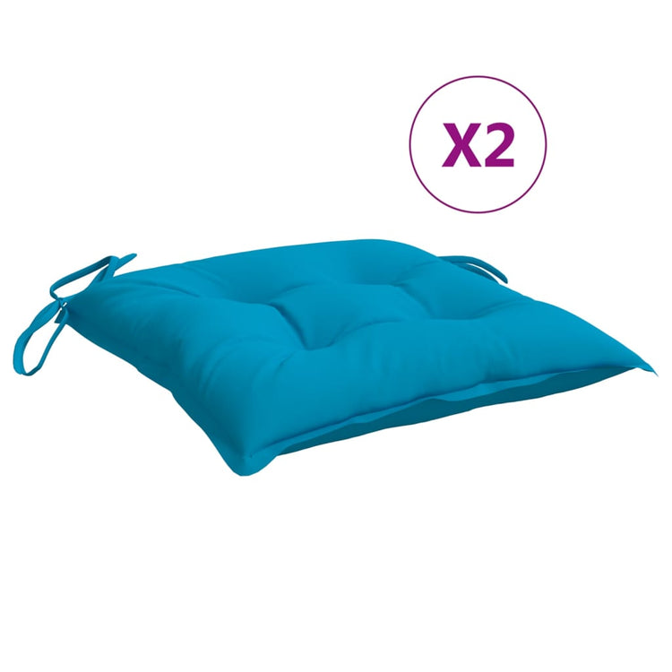 Vidaxl Palettenkissen 2 ST 50x50x7 cm Oxford Stoff hellblau