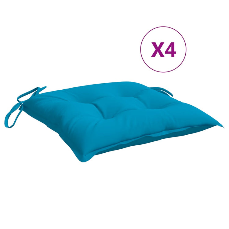 Vidaxl Palettenkissen 4 ST 50 x 50 x 7 cm Oxford Stoff hellblau