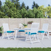 Vidaxl Palettenkissen 4 ST 50 x 50 x 7 cm Oxford Stoff hellblau