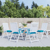 Vidaxl Palettenkissen 6 ST 50 x 50 x 7 cm Oxford Stoff hellblau