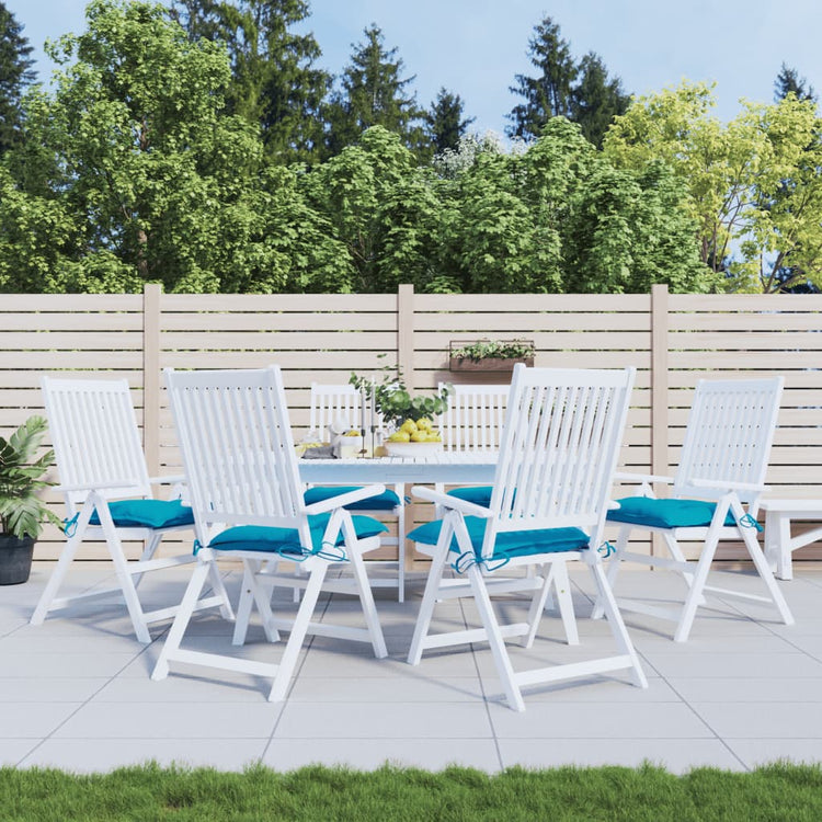Vidaxl Palettenkissen 6 ST 50 x 50 x 7 cm Oxford Stoff hellblau