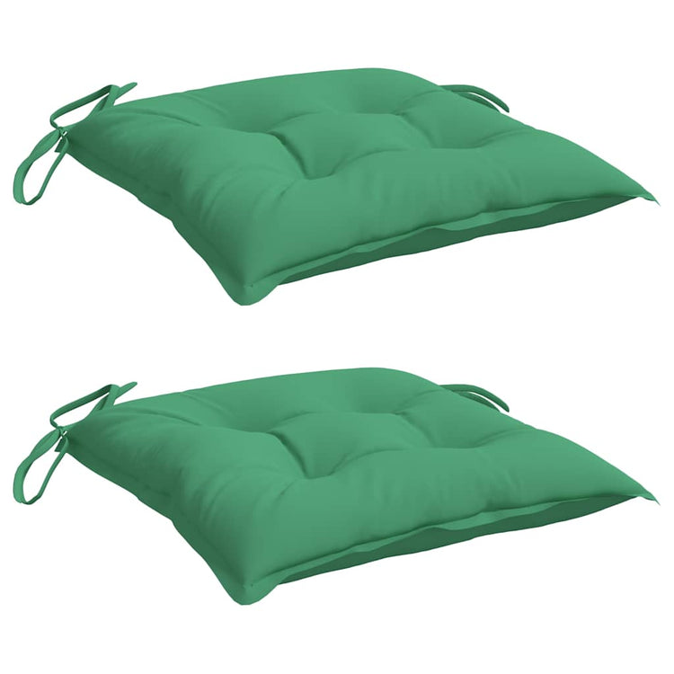 VidaXL Palettenkissen 2 Stück 50x50x7 cm Oxford-Stoff grün
