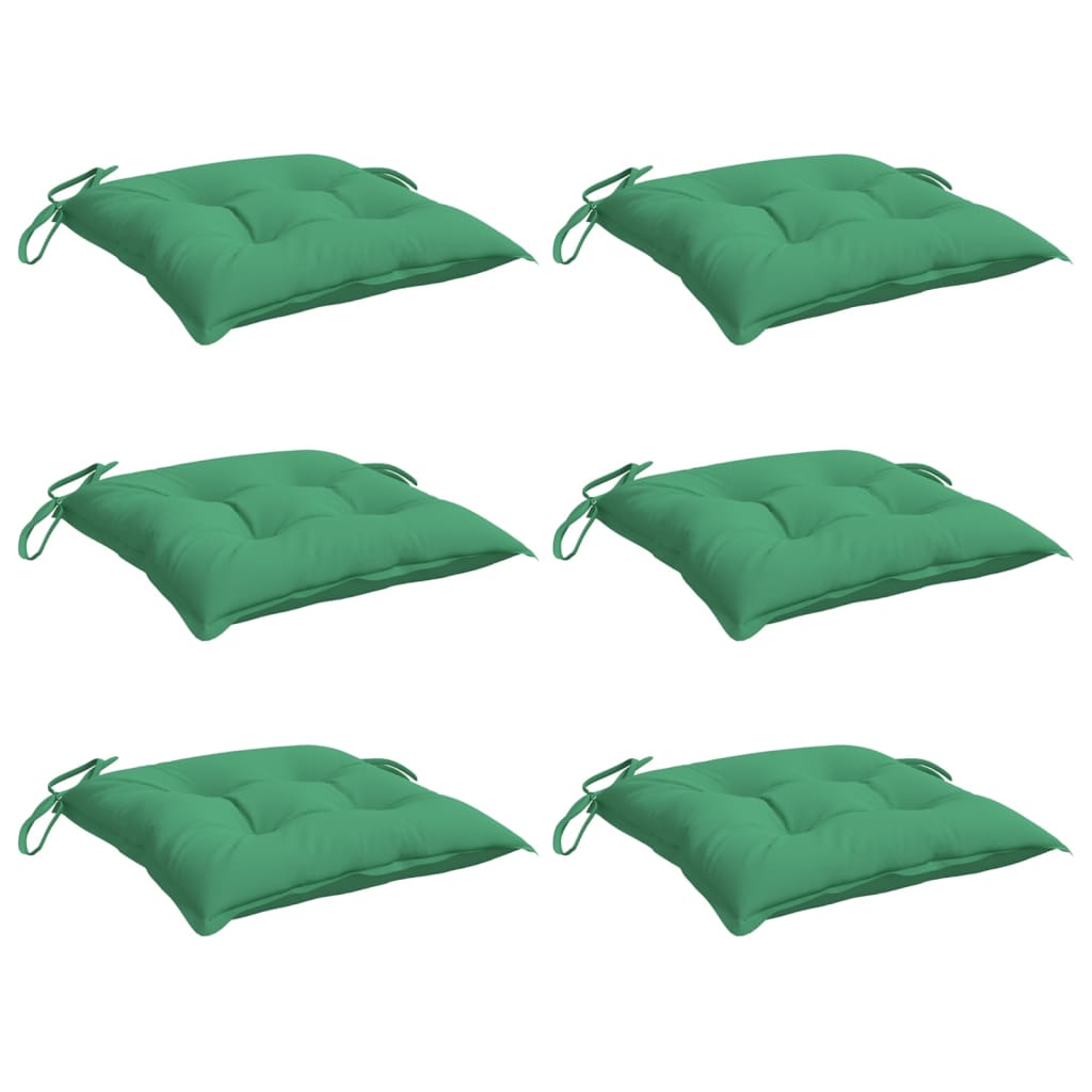 Vidaxl Palettenkissen 6 ST 50 x 50 x 7 cm Oxford Stoff grün
