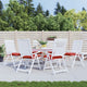 Vidaxl Palettenkissen 6 ST 50x50x7 cm Oxford Stoff rot