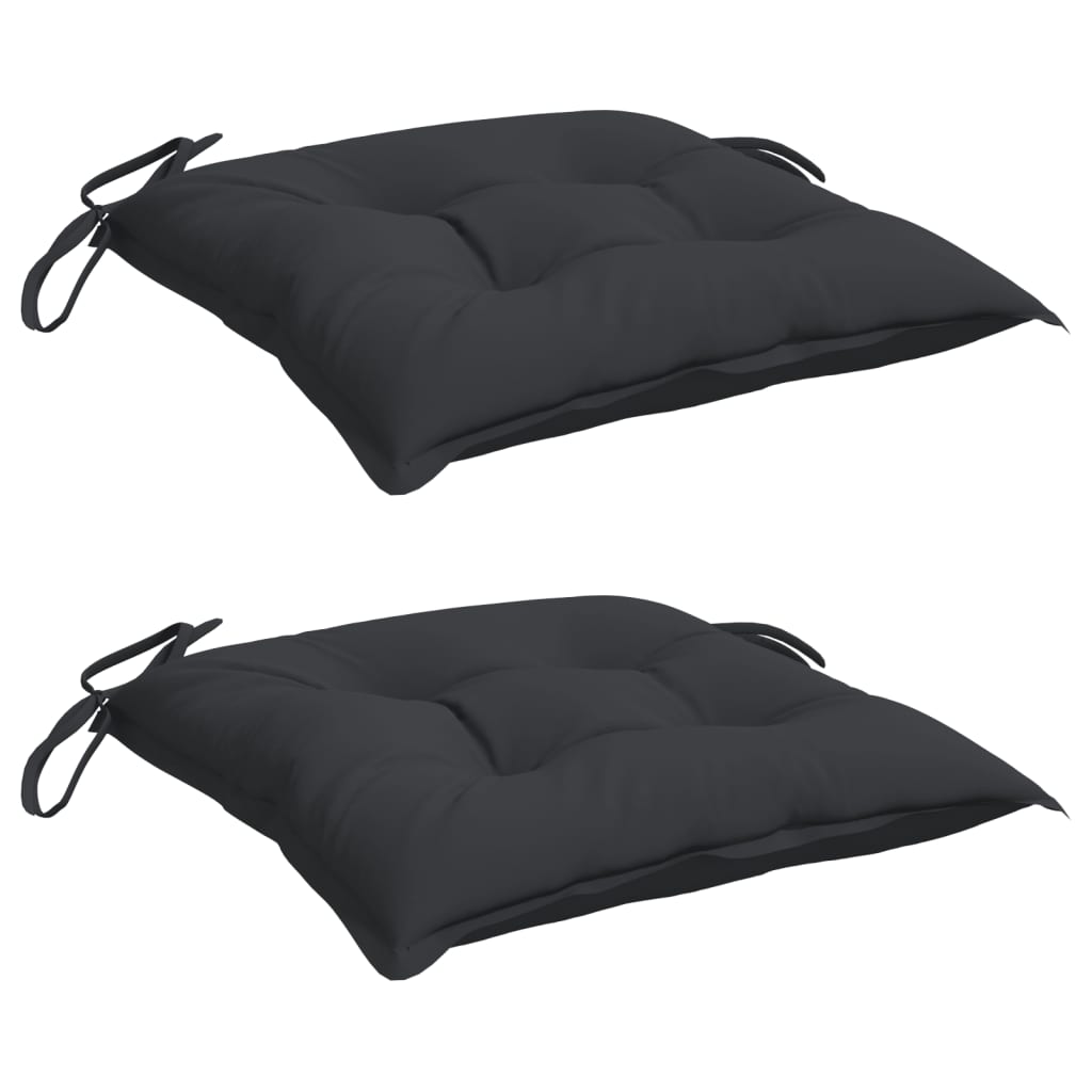 Vidaxl Palettenkissen 2 ST 50x50x7 cm Oxford Stoff schwarz