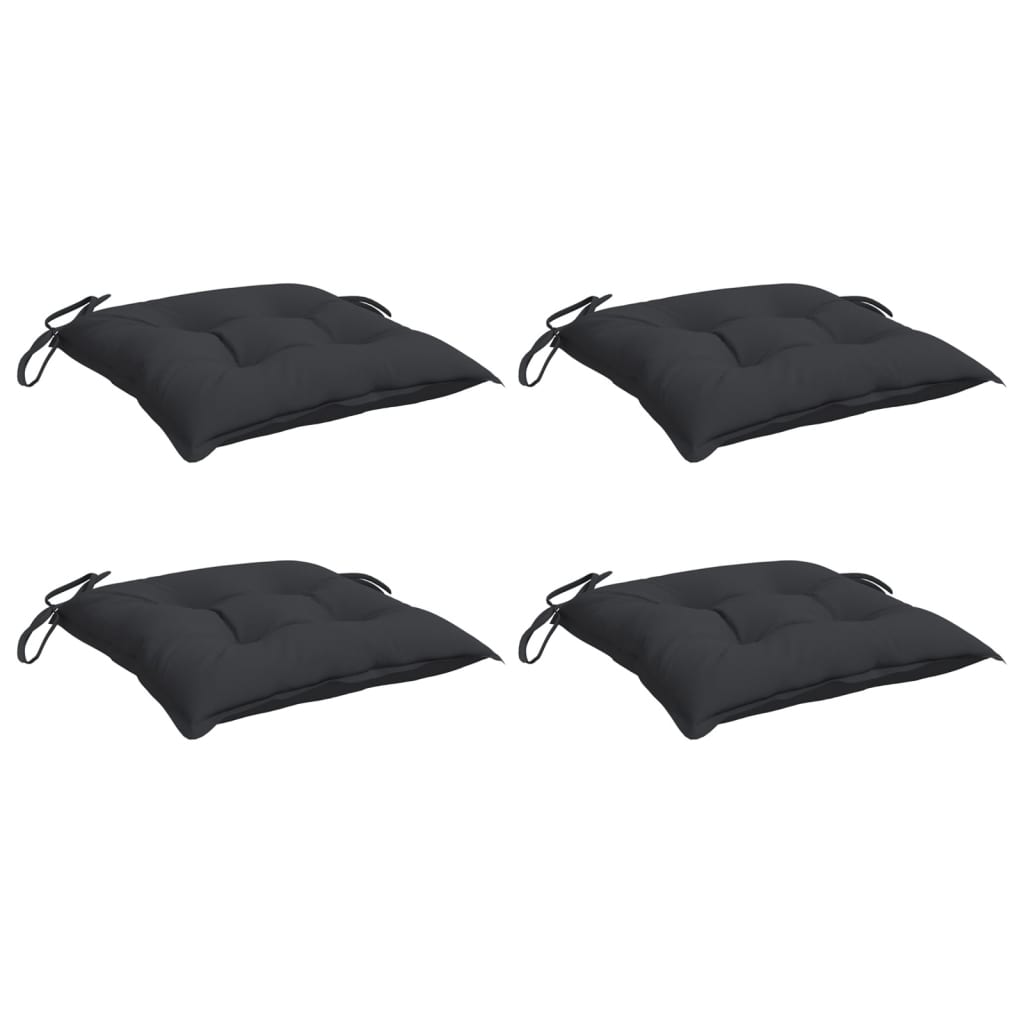 Vidaxl Palettenkissen 4 ST 50x50x7 cm Oxford Stoff schwarz