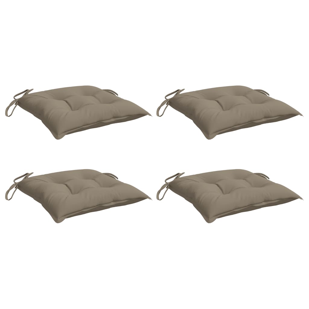 Vidaxl Palettenkissen 4 ST 50x50x7 cm Oxford Stofftaupe
