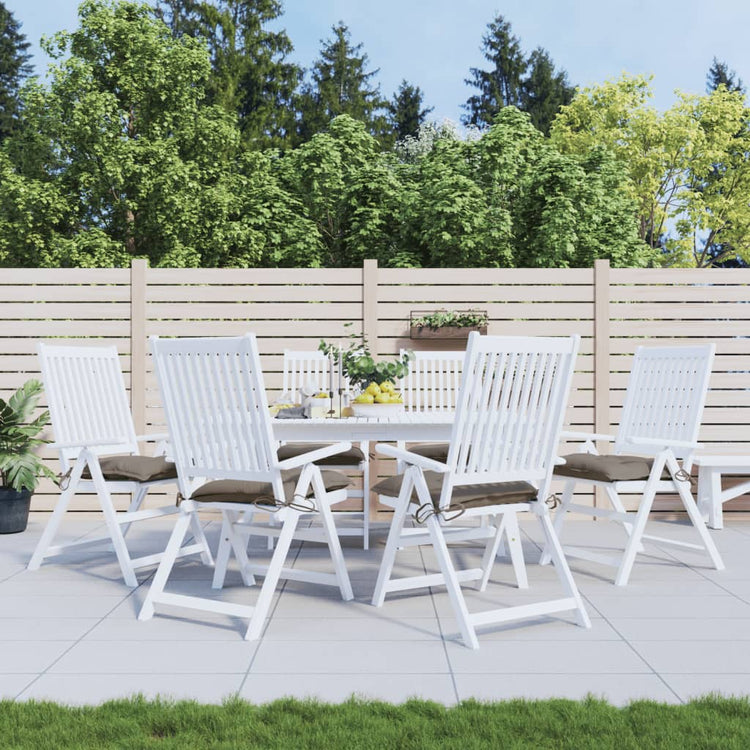 Vidaxl Palettenkissen 6 ST 50x50x7 cm Oxford Stofftaupe