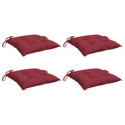 Vidaxl Palettenkissen 4 ST 50x50x7 cm Oxford Stoff Wein rot - afbeelding 3