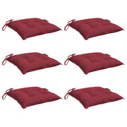 Vidaxl Palettenkissen 6 ST 50x50x7 cm Oxford Stoff Wein rot - afbeelding 3