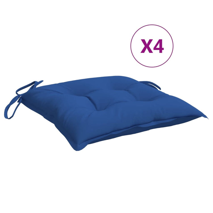 Vidaxl Palettenkissen 4 ST 50x50x7 cm Oxford Stoff blau