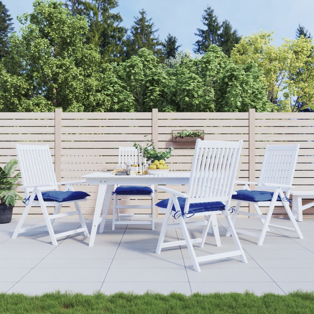 Vidaxl Palettenkissen 4 ST 50x50x7 cm Oxford Stoff blau