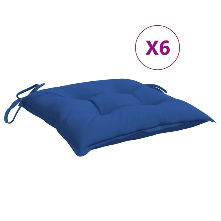 Vidaxl Palettenkissen 6 ST 50x50x7 cm Oxford Stoff blau