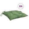 VIDAXL -Stuhlkissen 4 Stcs Blattmuster 50x50x7 cm Stoff