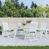 VIDAXL -Stuhlkissen 4 Stcs Blattmuster 50x50x7 cm Stoff