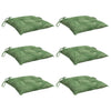VIDAXL -Stuhlkissen 6 Stcs Blattmuster 50x50x7 cm Stoff