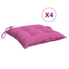 Vidaxl Stuhlkissen 4 ST 50x50x7 cm Oxford Stoff rosa
