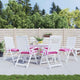 Vidaxl Stuhlkissen 6 ST 50x50x7 cm Oxford Stoff rosa