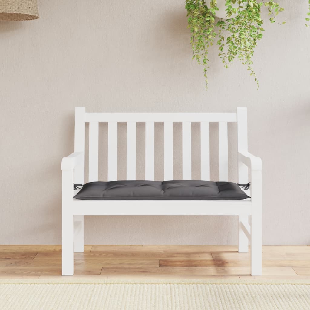 Vidaxl Garden Bench Kissen 100x50x7 cm Oxford Stoffanthrazit -gelöscht