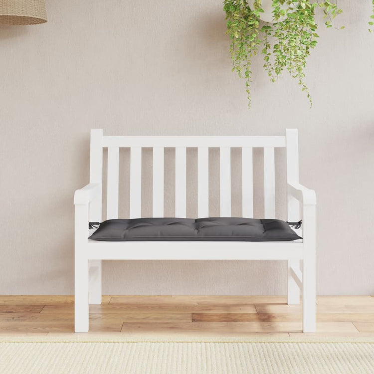 Vidaxl Garden Bench Kissen 100x50x7 cm Oxford Stoffanthrazit -gelöscht