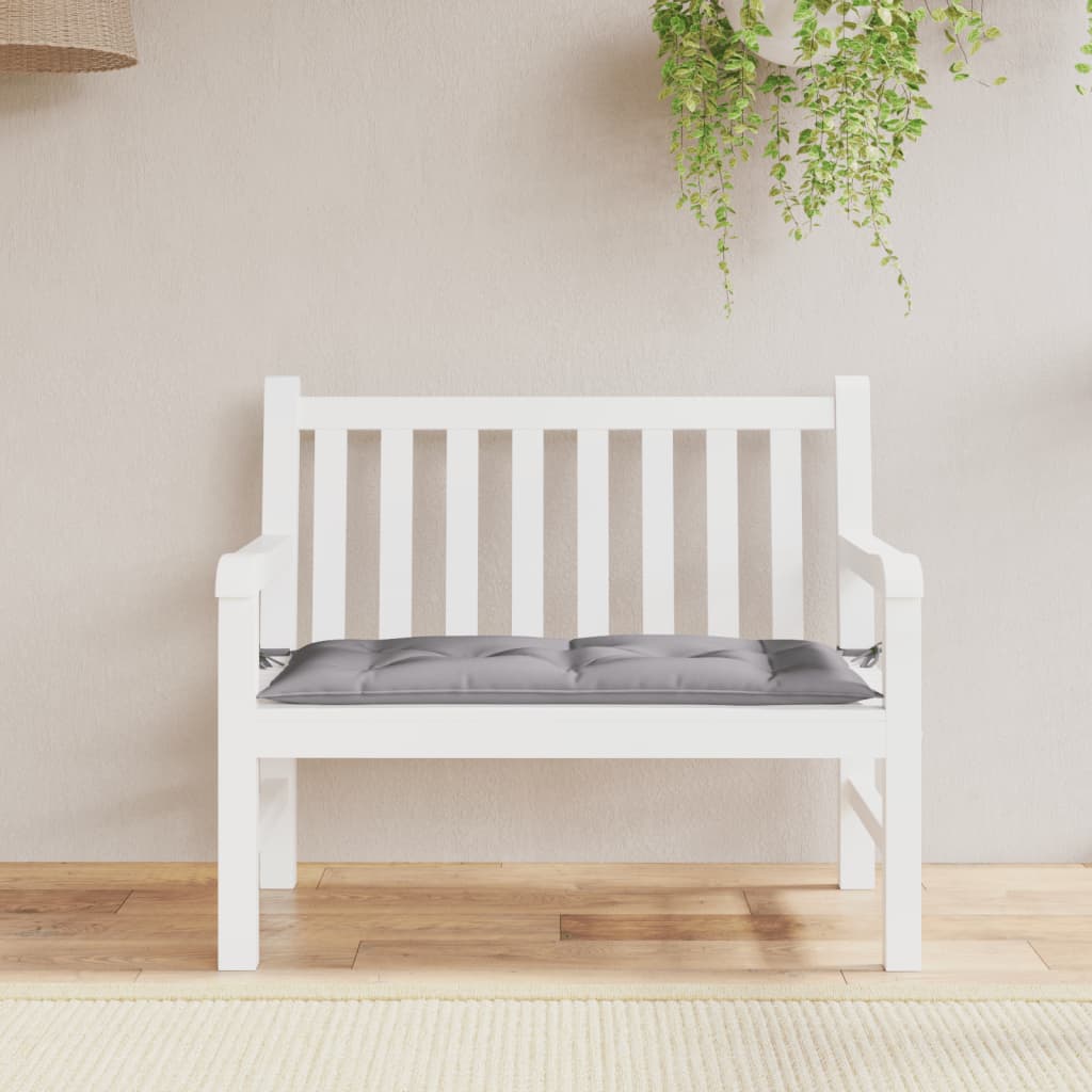Vidaxl Garden Bench Kissen 100x50x7 cm Oxford Stoff grau