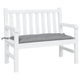 Vidaxl Garden Bench Kissen 100x50x7 cm Oxford Stoff grau