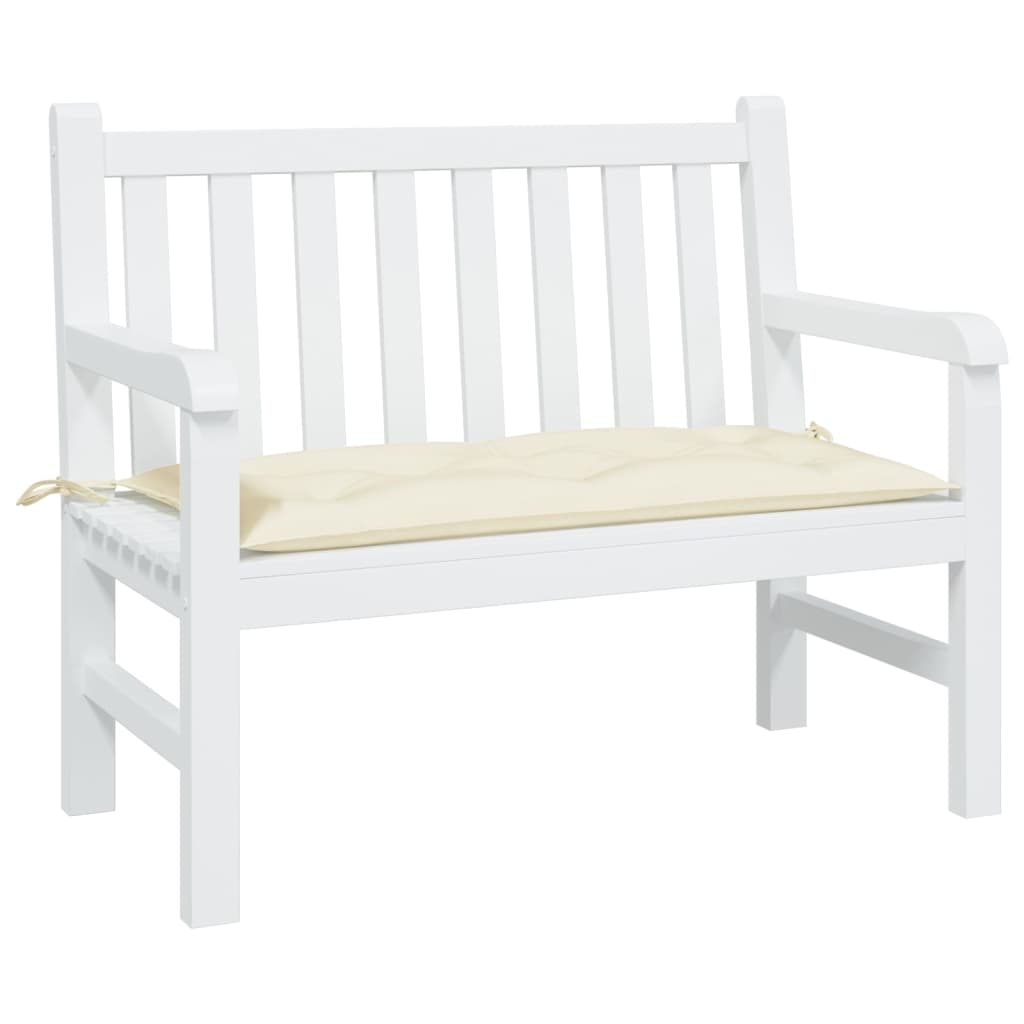 Vidaxx Gartenbankauflage 100x50x7 cm Oxford-Stoff cremefarben