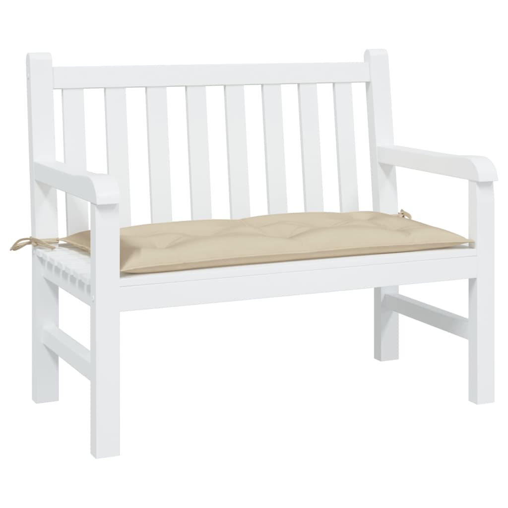 Vidaxl Garden Bench Kissen 100x50x7 cm Oxford Stoff Beige