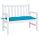 Vidaxx Gartenbankauflage 100x50x7 cm Oxford-Stoff hellblau