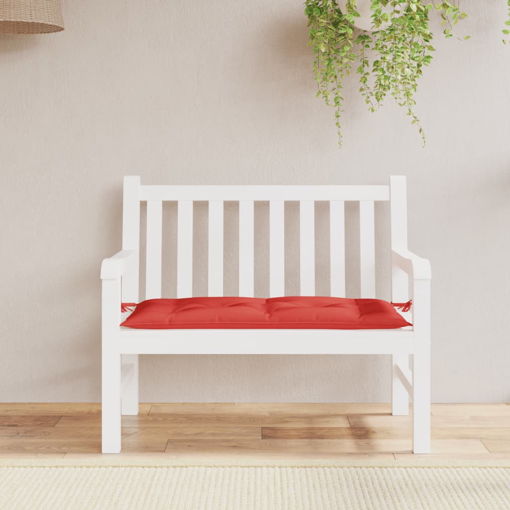 Vidaxl Garden Bench Kissen 100x50x7 cm Oxford Stoff rot