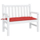 Vidaxl Garden Bench Kissen 100x50x7 cm Oxford Stoff rot