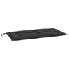 Vidaxl Garden Bench Kissen 100x50x7 cm Oxford Stoff schwarz