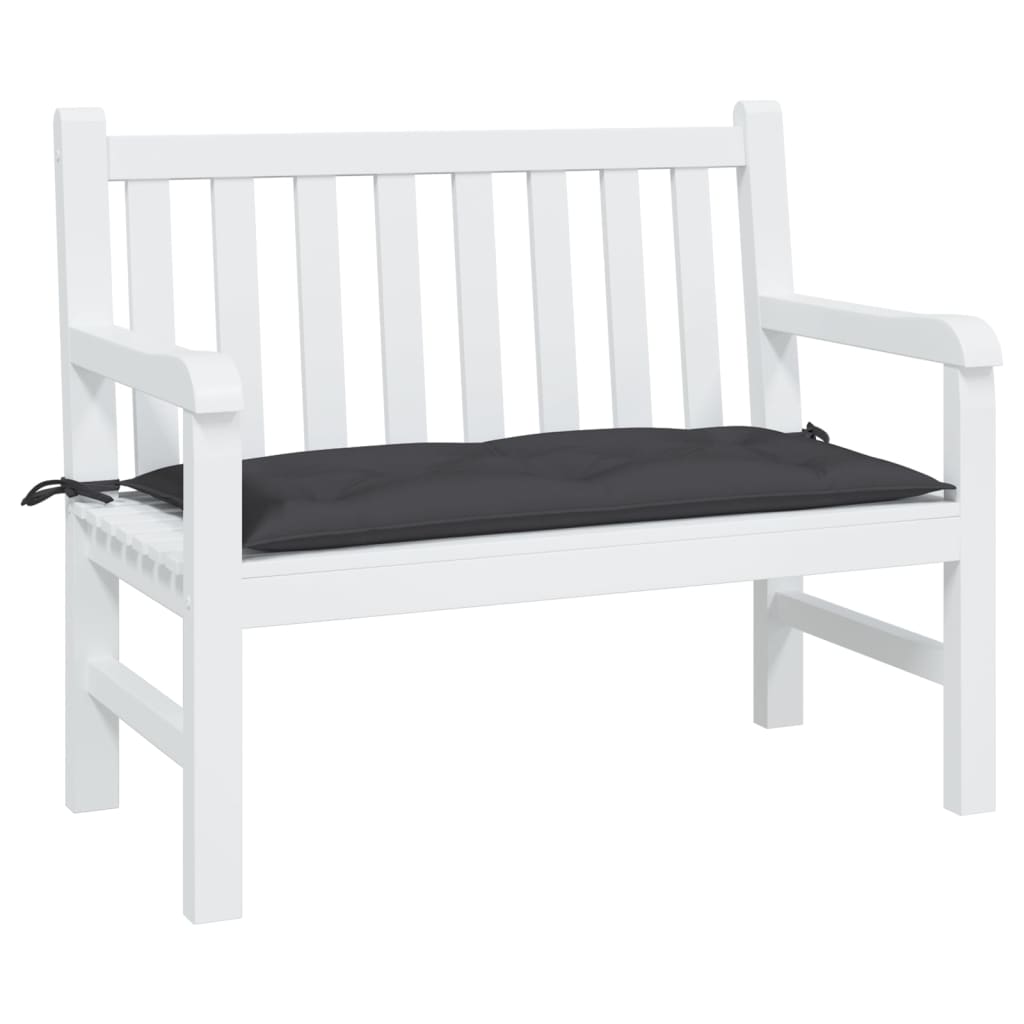 Vidaxl Garden Bench Kissen 100x50x7 cm Oxford Stoff schwarz