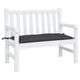 Vidaxl Garden Bench Kissen 100x50x7 cm Oxford Stoff schwarz
