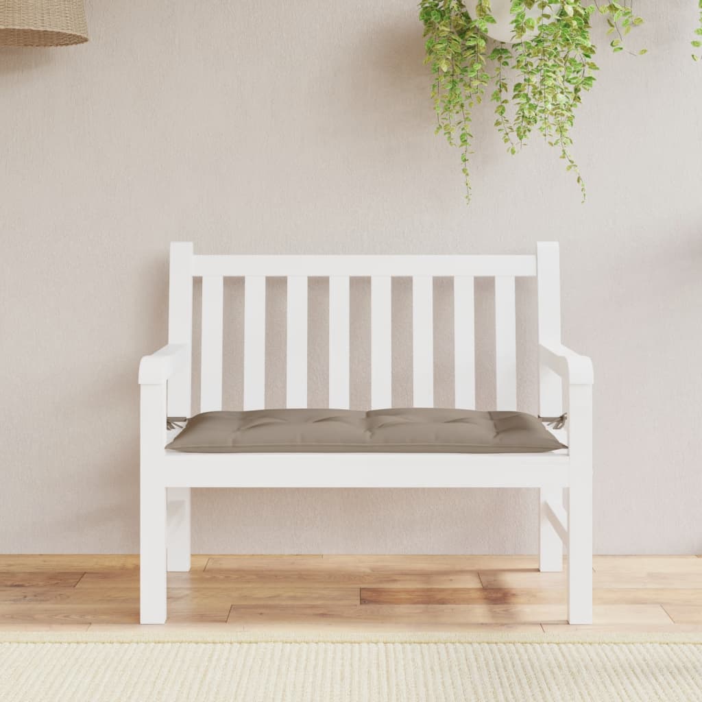 Vidaxl Garden Bench Kissen 100x50x7 cm Oxford Stofftaupe